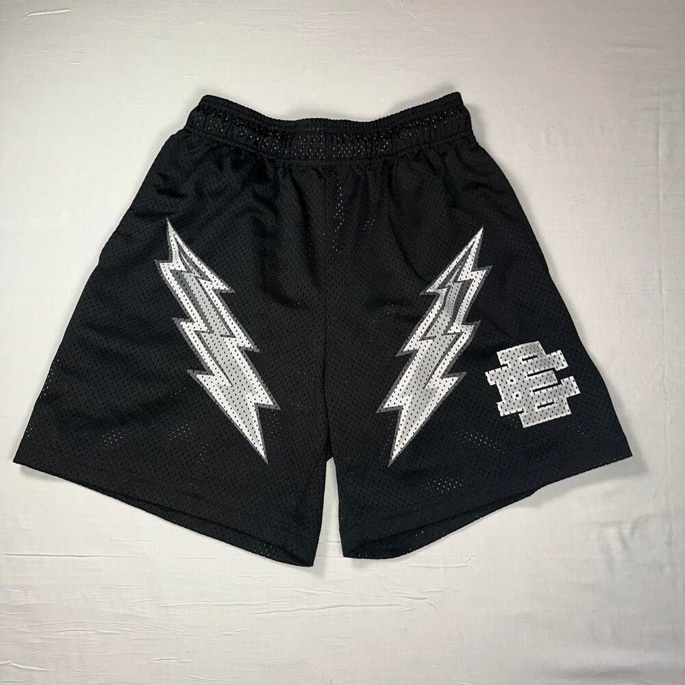 Eric Emmanuel-esque Black Lightning Shorts, Made in New York, Size M